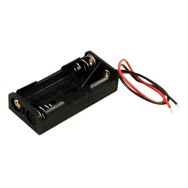 【BH2AAAW】BATTERY HOLDER AAA 2 CELL LEADS