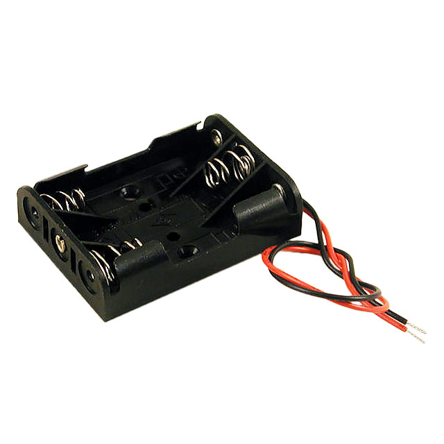 BATTERY HOLDER AAA 3 CELL LEADS【BH3AAAW】