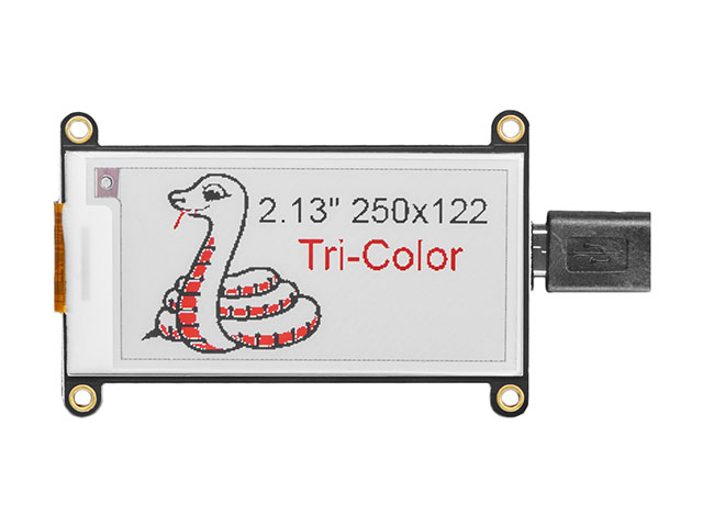 【4814】ADAFRUIT 2.13 HD TRI-COLOR EINK[バルク]