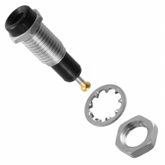 【6014】CONN TIP JACK TURRET BLACK