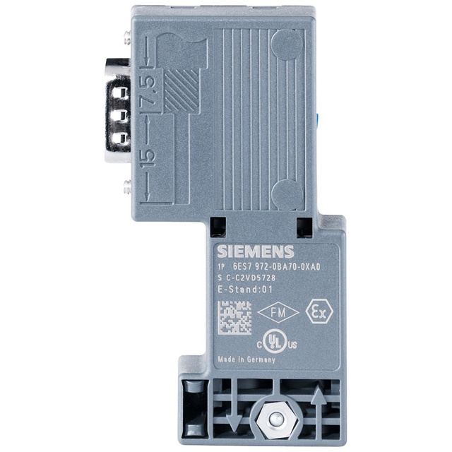 【6ES79720BA700XA0】CONN D-SUB PLUG 9POS