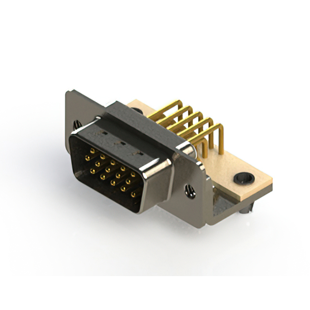 CONN D-SUB HD PLG 15POS R/A SLDR【633-M15-263-BN3】
