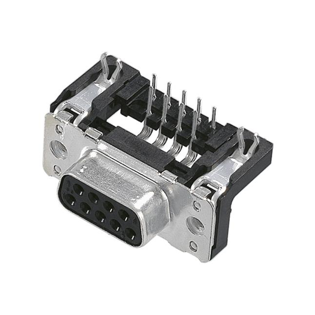 CONN D-SUB RCPT 9POS R/A SOLDER【09661577610】