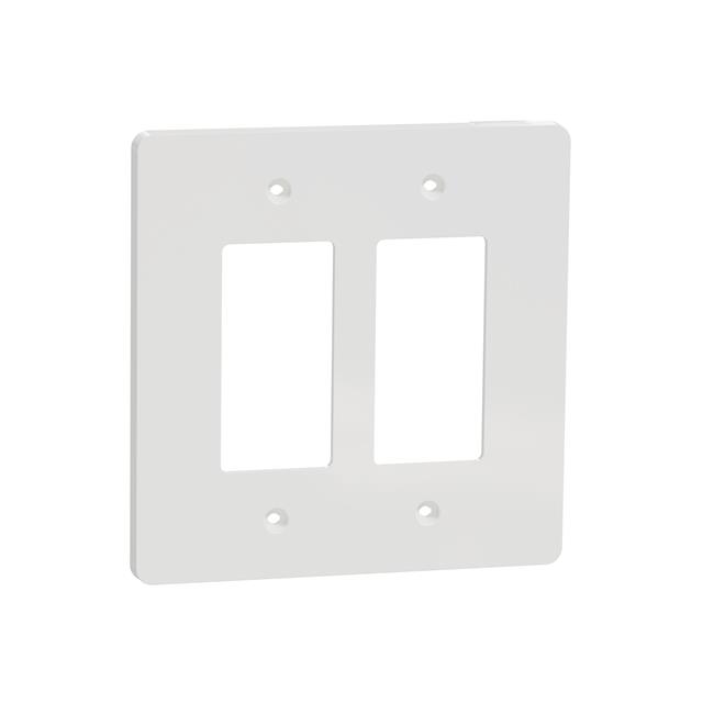 【SQWS141002WH】2 GANG MID+ WALL PLATE WH