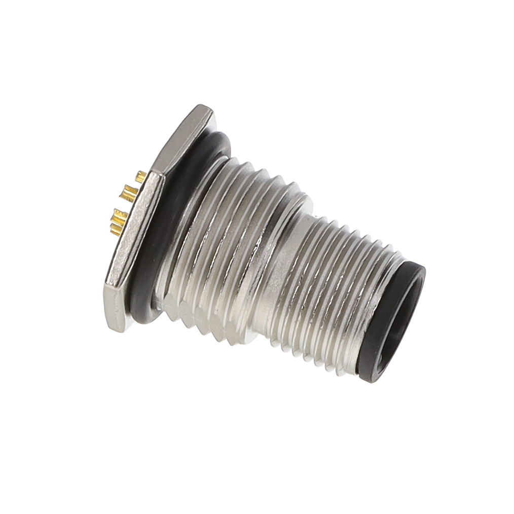 【M12A-06PMMS-SF8001】M12 PANEL SOLDER CONN