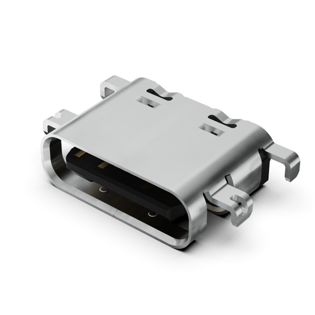 USB C REC 16P 3U" MID MNT 2.1MM【USB4520-03-0-A】