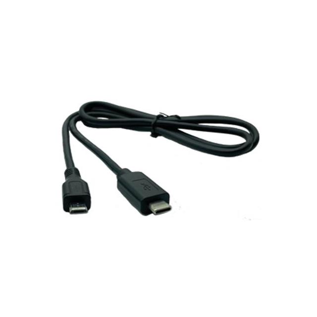【MB-C-2M-BK】TYPEC MALE - MICROB, 2 METER, BL