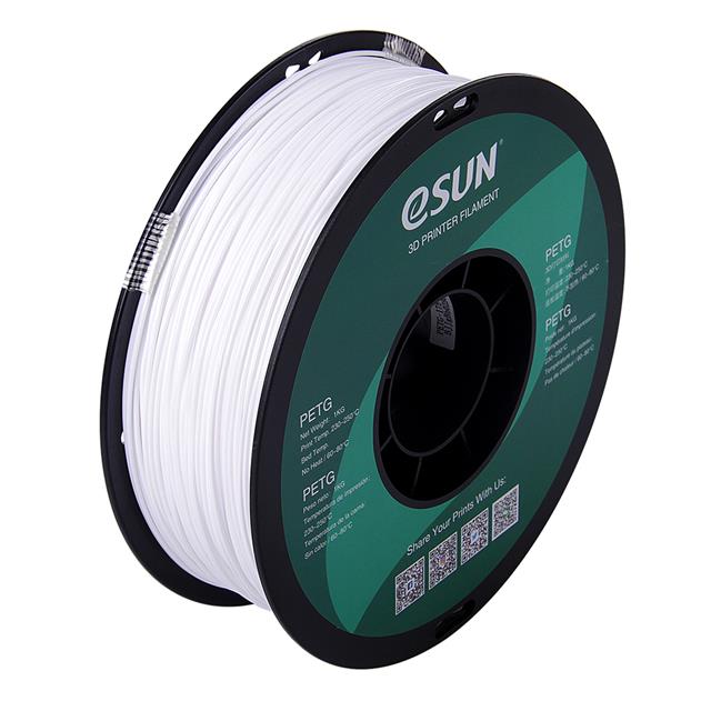 【PETG175SW1】ESUN PETG (1.75MM,1000G)SOLID WH