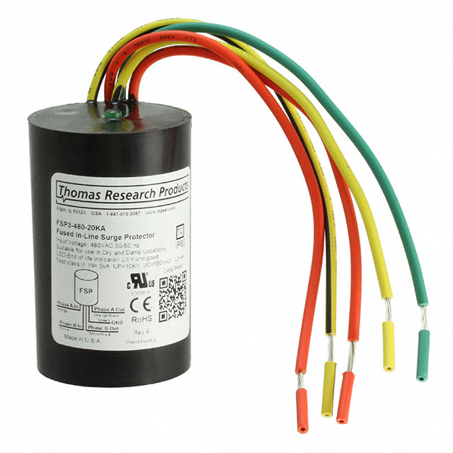 【FSP3-480-20KA-NI】SPD 550VAC/745VDC MCOV 3 POLE