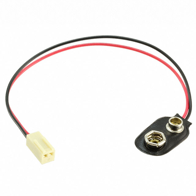 【00091】BATTERY CONNECTOR SNAP 9V LEADS