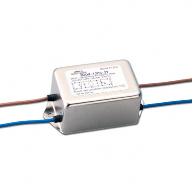 【MAW-1203-22】LINE FILTER 250VDC/VAC 3A CHAS