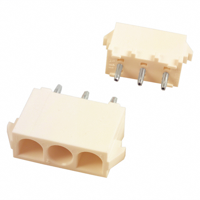 【350760-4】CONN HDR 3POS 0.25 TIN PCB
