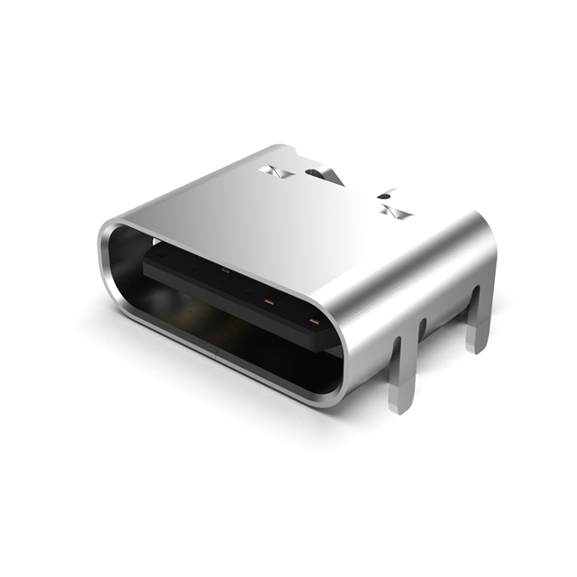 CONN RCPT TYPE C 6P SMD RA【USB4125-GF-A-0190】