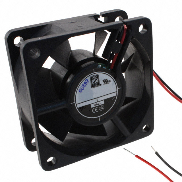 【OD6025-12MB】FAN AXIAL 60X25MM 12VDC WIRE