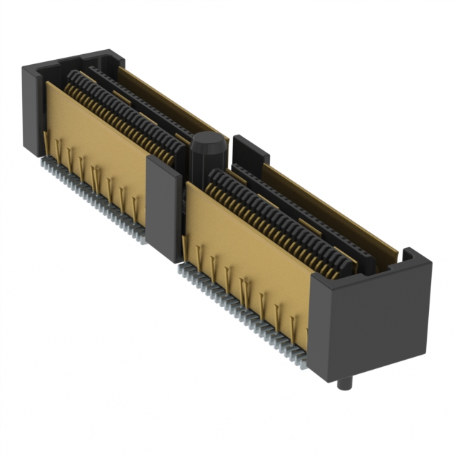 【QFSS-032-04.25-L-D-DP-A-P】.635MM DOUBLE ROW SHIELDED TERMI