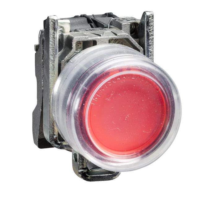 【XB4BP42】HARMONY XB4, PUSH BUTTON, METAL,