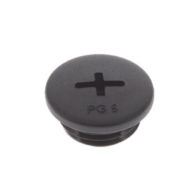 【HPP9 BK080】HOLE PLUG 0.598" POLYAMIDE 6 BLK