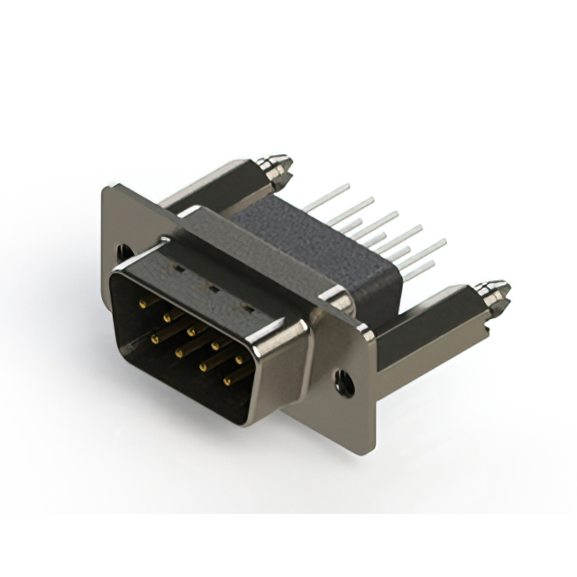 CONN D-SUB PLUG 9POS VERT SOLDER【627-009-661-276】