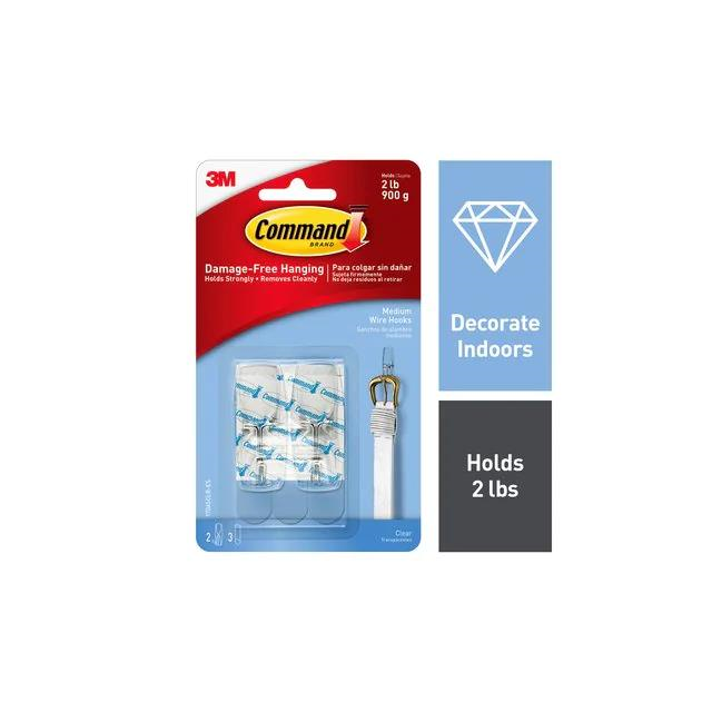 COMMAND CLEAR MEDIUM WIRE TO【17065CLR-ES】