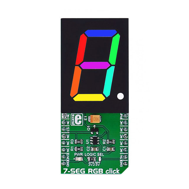 【MIKROE-2734】7-SEG RGB CLICK