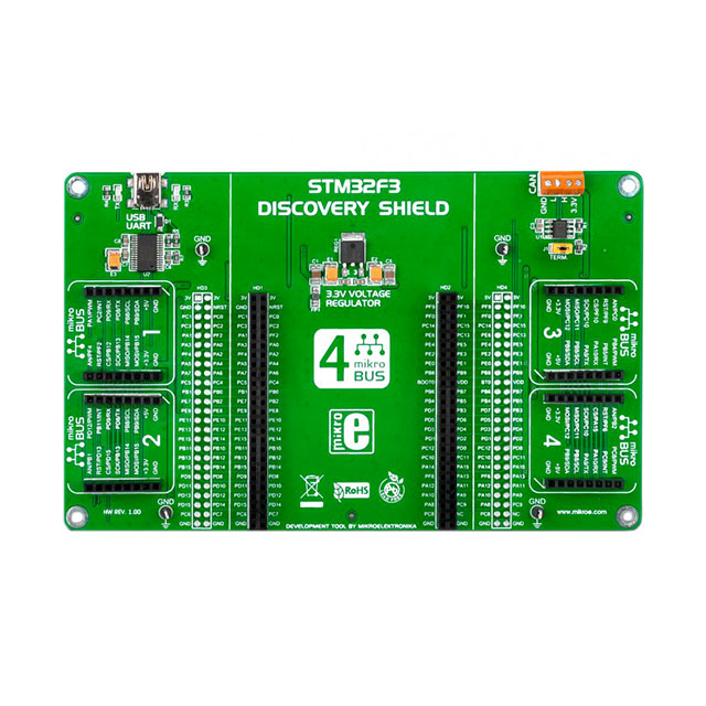 【MIKROE-1481】BOARD STM32F4 DISCOVERY SHIELD