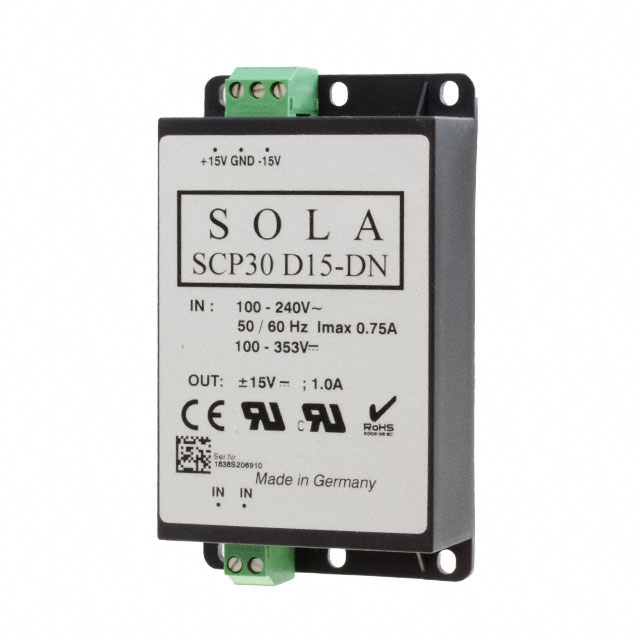 【SCP30D15-DN】AC/DC DIN RAIL SUPPLY +/-15V 30W