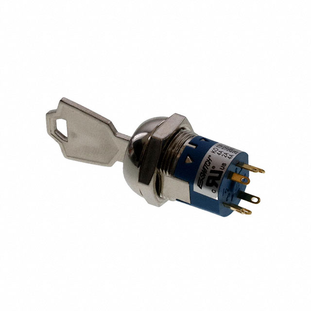 【KO130OA126】SWITCH KEYLOCK 2POS DPDT 4A 125V