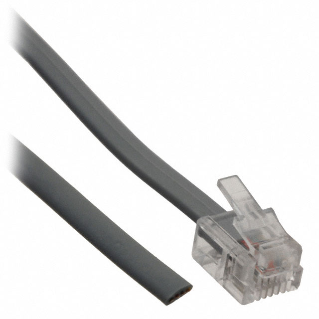 【513-26-6400-SV-0025F】CABLE MOD 6P4C PLUG TO CABLE 25'