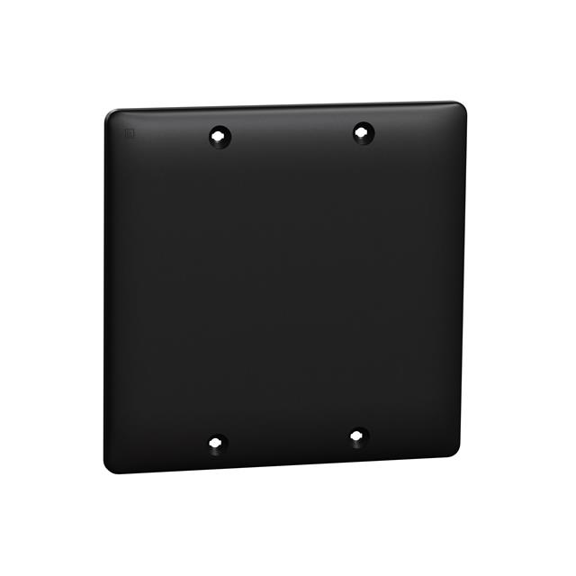 【SQWS140002BK】2 GANG BLANK WALL PLATE BK