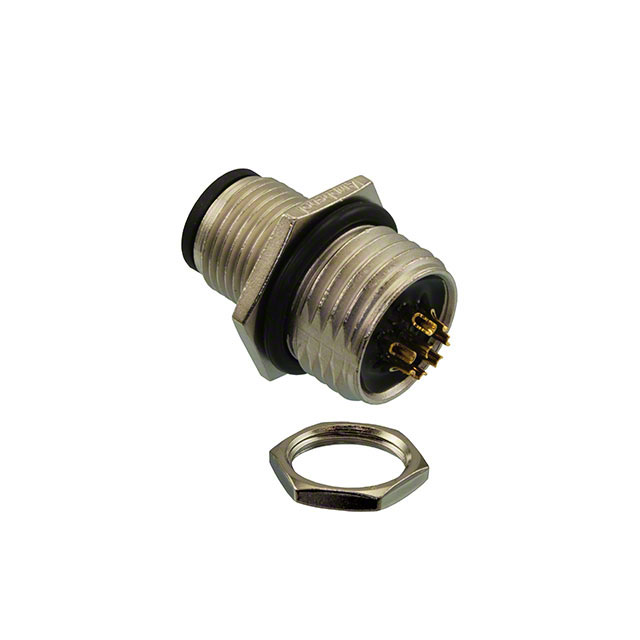 【M12A-08PMMS-SH8001】CONN PLUG MALE 8P GOLD SLDR CUP