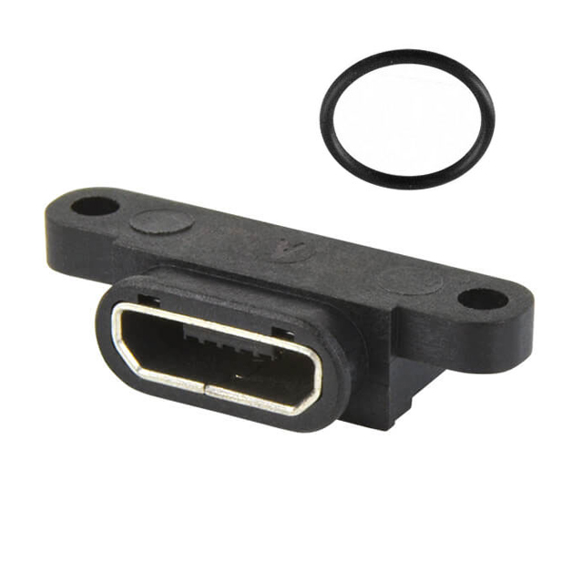 USB JACK 2.0 MICRO B TYPE IP67 5 [digi-reel品]【UJ2-MIBH-2-SMT-TR-67】