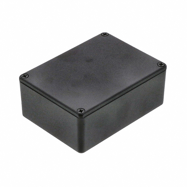 【1590SBK】BOX ALUM BLACK 4.34"L X 3.23"W