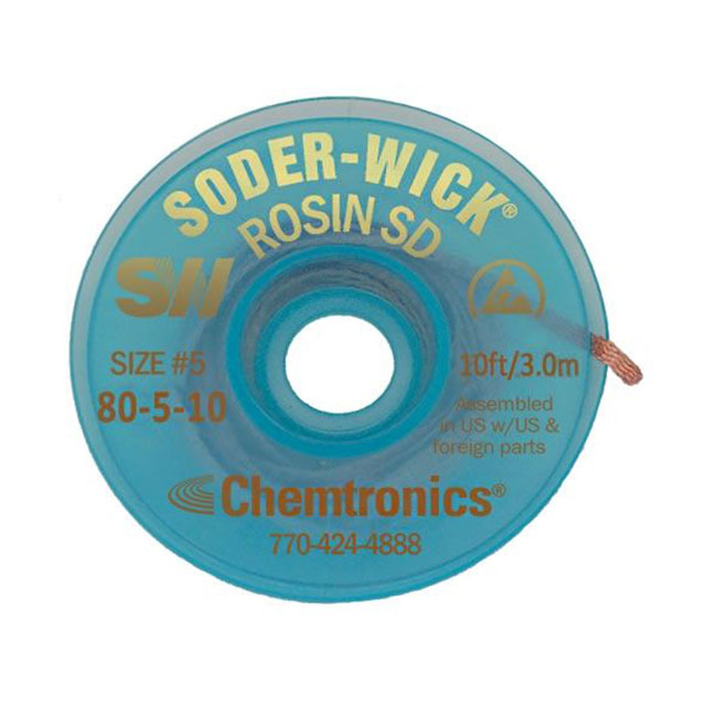 DESOLDER BRAID ROSIN 0.145" 10'【80-5-10】