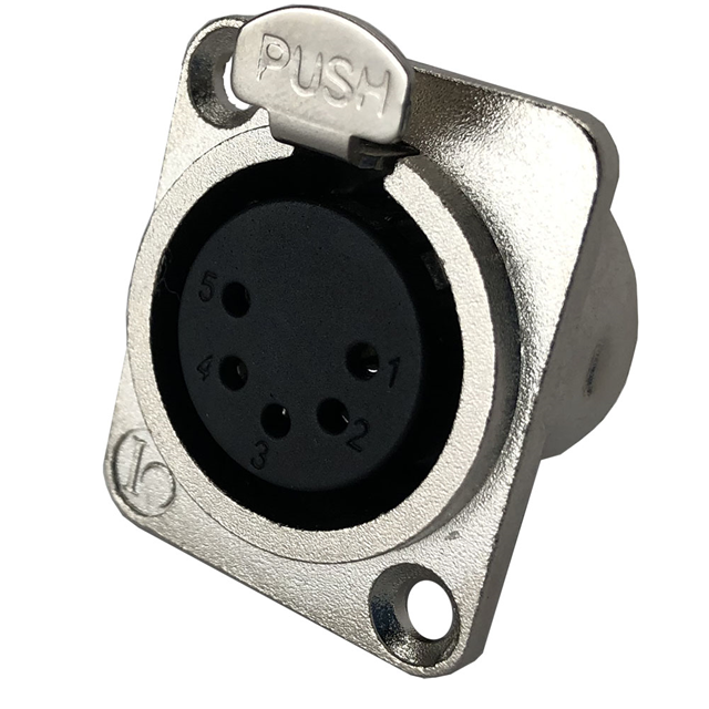CONN RCPT FMALE XLR 5POS SOLDER【IO-XLR5-F-JL】