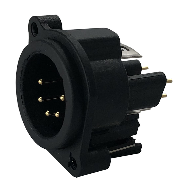 CONN RCPT MALE XLR 5POS SOLDER【IO-XLR5-M-EV】