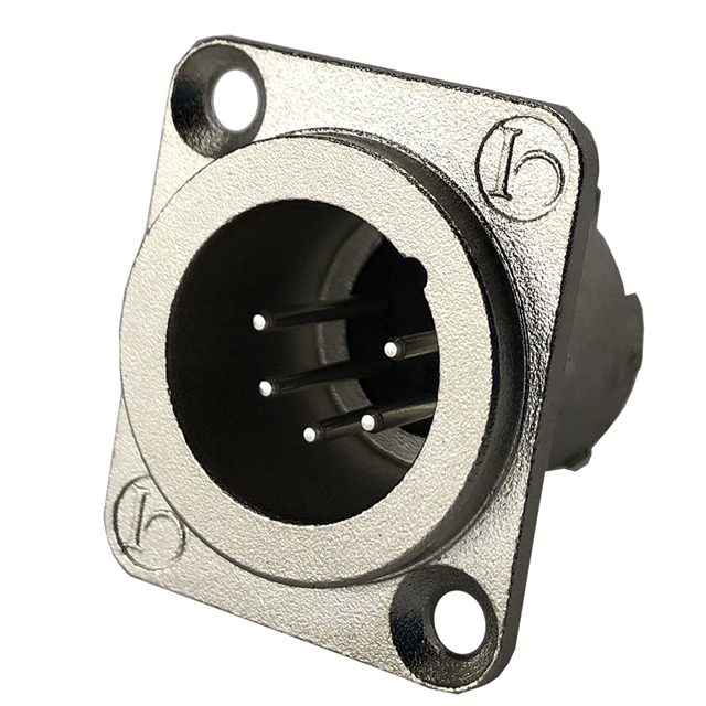 CONN RCPT MALE XLR 5P SOLDER CUP【IO-XLR5-M-JLX】