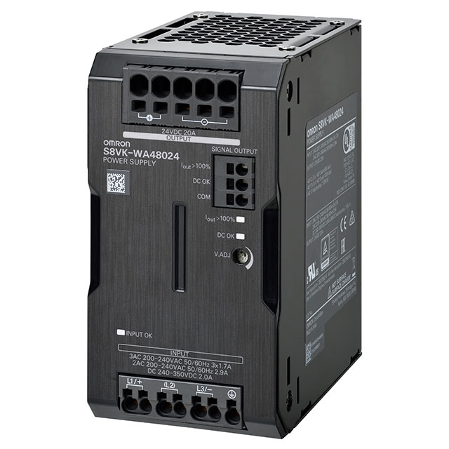 AC/DC DIN RAIL SUPPLY 24V 480W【S8VK-WA48024】