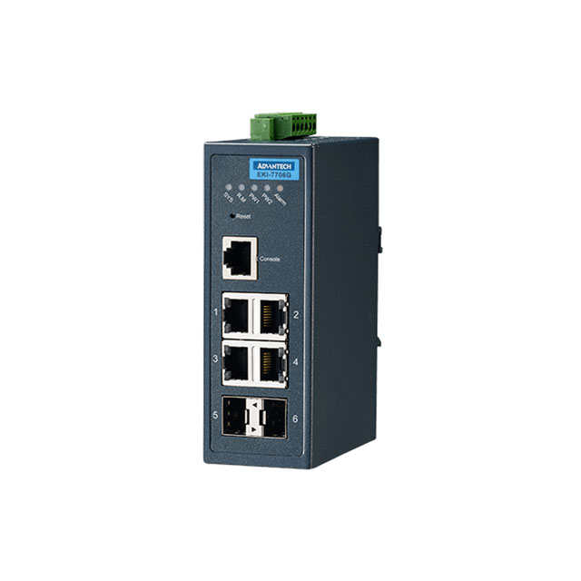 4GE + 2SFP MANAGED ETHERNET SWIT【EKI-7706G-2F-AE】