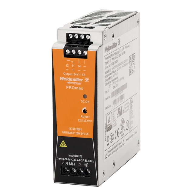 AC/DC DIN RAIL SUPPLY 24V 120W【1478170000】