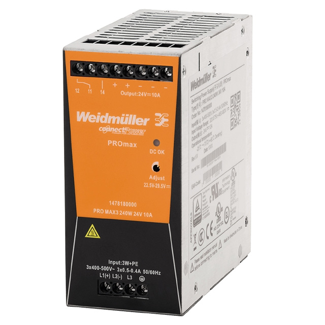 AC/DC DIN RAIL SUPPLY 24V 240W【1478180000】