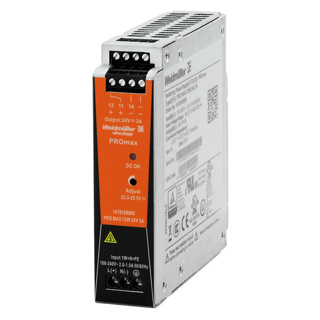 AC/DC DIN RAIL SUPPLY 12V 72W【1478220000】