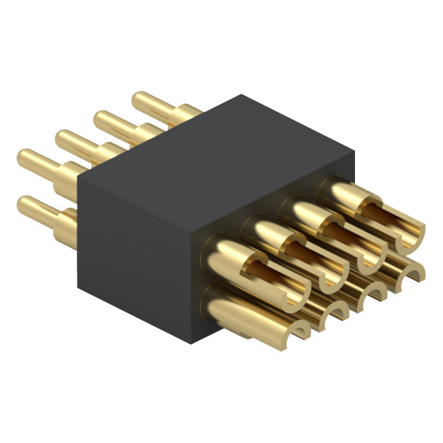 【855-22-008-10-003101】CONN SPRING PISTON 8POS SLD PCB