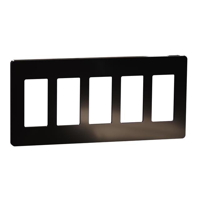 【SQWP141005BK】5 GANG SCREWLESS MATTE WALL PLAT