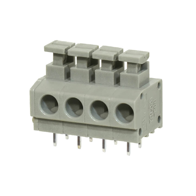 TERMINAL BLOCK, SCREWLESS, 5.00,【TBL001-500-04GY-2GY】
