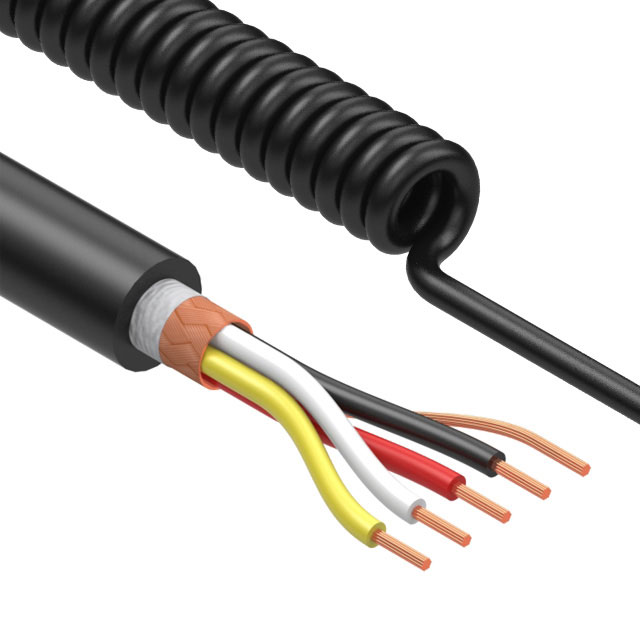 CBL COIL SHLD 4C 28AWG 1115MM【31-00051】