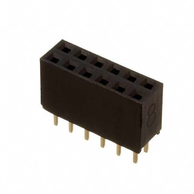 【RS2-12-G】RECEPTACLE STRIP 12P 2.54MM PITC