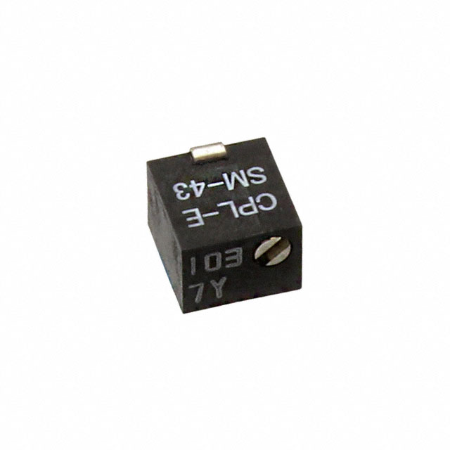 【SM-43TW103】TRIMMER 10K OHM 0.25W J LEAD TOP