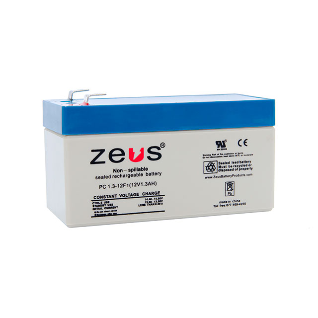 BATTERY LEAD ACID 12V 1.3AH【PC1.3-12F1】
