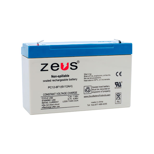 BATTERY LEAD ACID 6V 12AH【PC12-6F1】