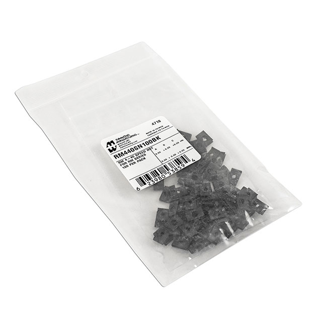 【RM440SN100BK】SPEED NUTS 4-40 100/PK